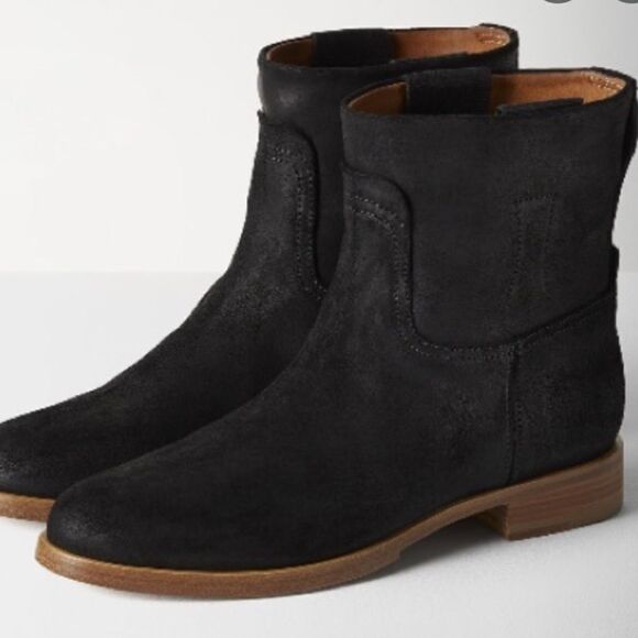 Rag & Bone Holly Suede Flat Ankle Boots - Picture 2 of 7